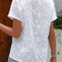 Liana Floral Draped Blouse