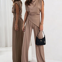 Chic Irregular Top Set