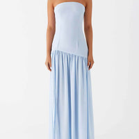 Exquisite Backless Pleats Strapless Maxi Dress