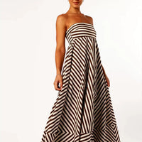 Nocturnal Charm Ruched Maxi Dress