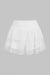 Lace Layered Ruffle High Waist Skirt