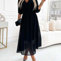 MIRA WAISTED MIDI DRESS