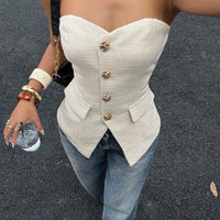 Button Tube Top
