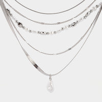 Pearl Chain Layered Necklace