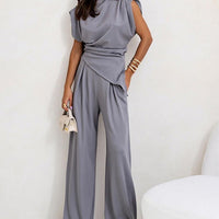 Chic Irregular Top Set