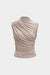 Mock Neck Ruched Tank Top