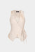 Embroidery Tie Front Tank Top