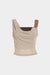 Decoración metálica Camiseta de tanques ruchada asimétrica