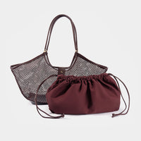 Mesh Drawstring Tote Bag