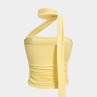 Halter Neck Asymmetrical Tube Top