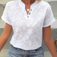 Liana Floral Draped Blouse