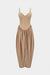 Solid Corset Ruched Slip Sleeveless Jumpsuit