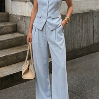 Asymmetrical Button Vest
