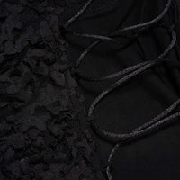 Mesh Tie-Up Smocked Tank Top