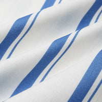 Stripes Print Linen Wide Leg Pants