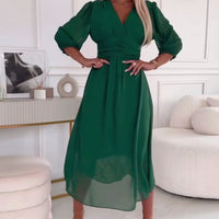 MIRA WAISTED MIDI DRESS
