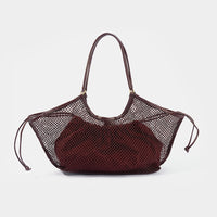 Mesh Drawstring Tote Bag