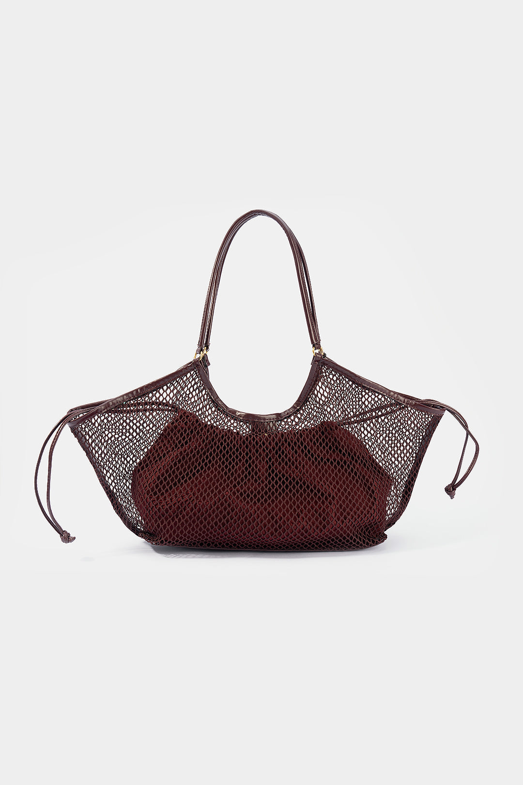 Mesh Drawstring Tote Bag
