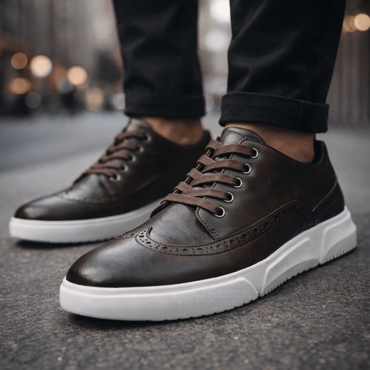 HARRINGTON LEATHER TRAINERS
