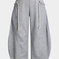 Plus Size Tie-Up Barrel Pants
