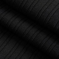Knit Contrast Lapel Button Short Sleeve Dress