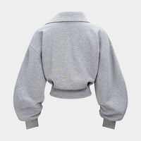 Asymmetrical Waist-Cinching Sweatshirt