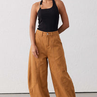 Denim Pocket Wide Leg Jeans