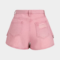 Denim Button Pocket Shorts