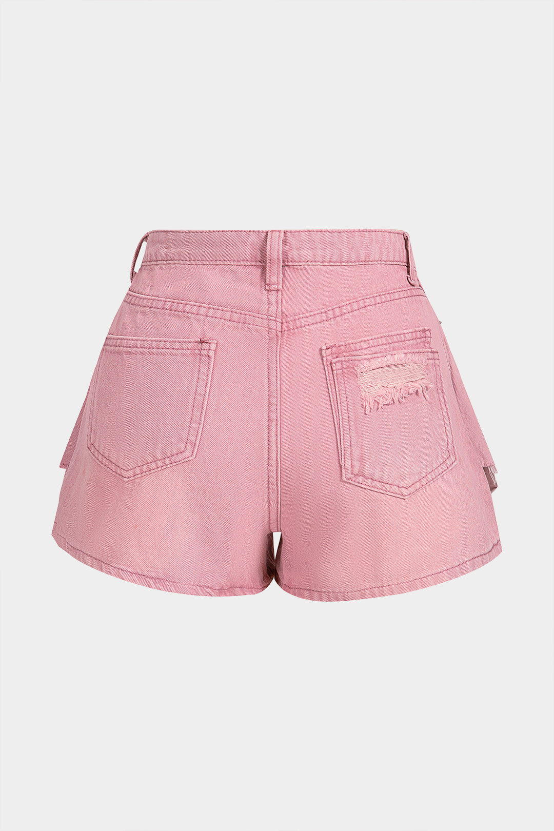 Denim Button Pocket Shorts