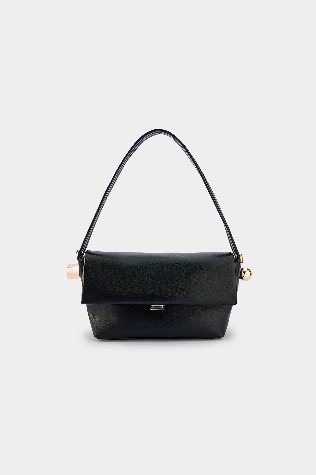 Faux Leather Shoulder Bag