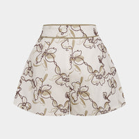 Floral Print Wide Leg Shorts