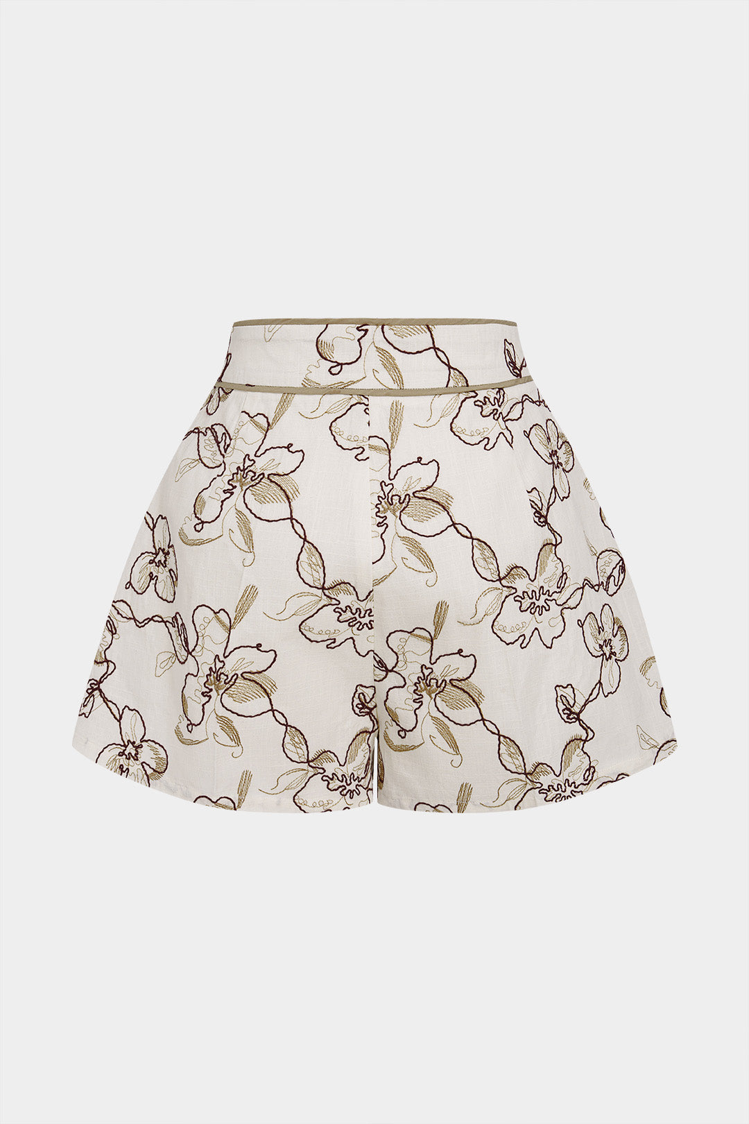 Floral Print Wide Leg Shorts
