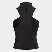 Mock Neck Metallic Tank Top