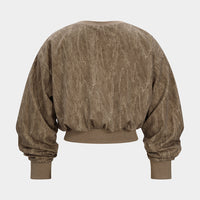 Washed Round Neck Sweatshirt