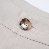 Lapel Button Long Sleeve Shirt And Shorts Set