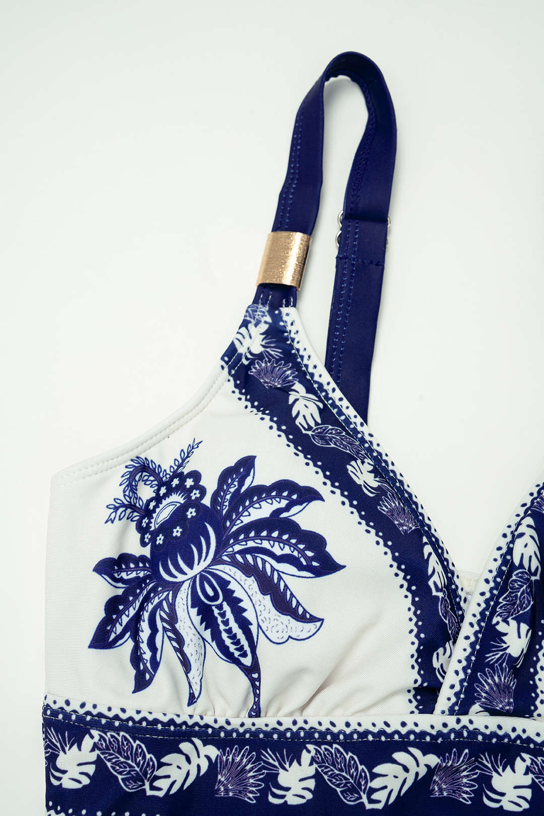 Bird Print Wrap 3-Piece Bikini Set