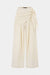 Striped Ruched Tie-Up Wide Leg Pants
