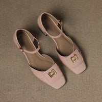 Hartley Buckled Leather Mary-Janes