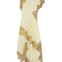 Satin and Lace Maxi Dress