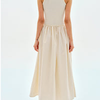 Leisure Crew Neck Long Dress
