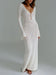 Cover Up Long Sleeve Open Back Long Dress