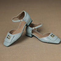 Hartley Buckled Leather Mary-Janes