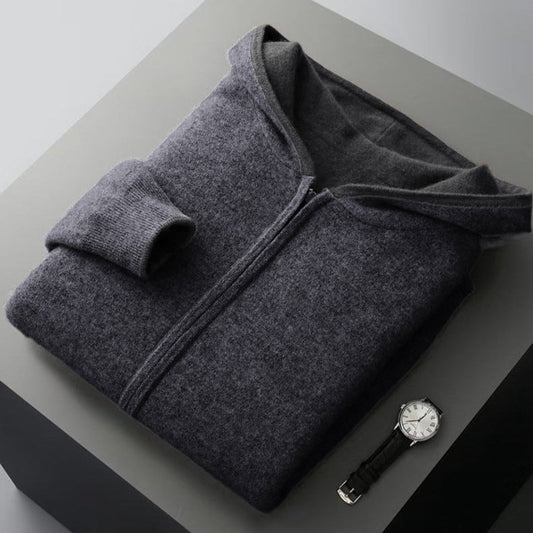 CYRUS REVERSIBLE CASHMERE HOODIE