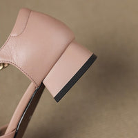 Hartley Buckled Leather Mary-Janes