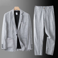 Davenport Linen Suit Set