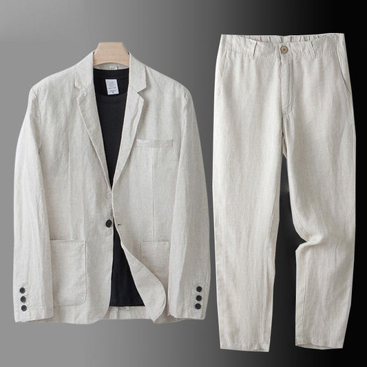Davenport Linen Suit Set