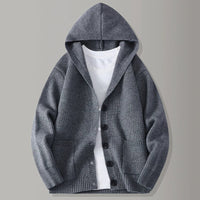 STIRLING HOODED KNIT CARDIGAN