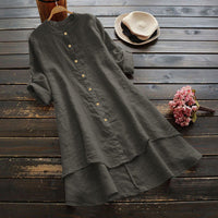 Della Linen Button Shirt