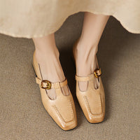 Marlowe Leather Mary Jane Heels