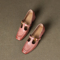 Marlowe Leather Mary Jane Heels